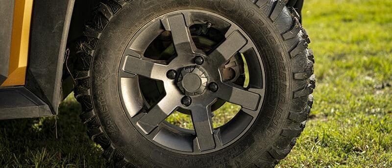 Aluminum Wheels and 27-inch Tires